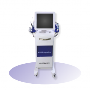 The CPMT AquaPro is a revolutionary, FDA-registered facial workstation designed to provide a comprehensive range of skincare treatments, all in one convenient device.